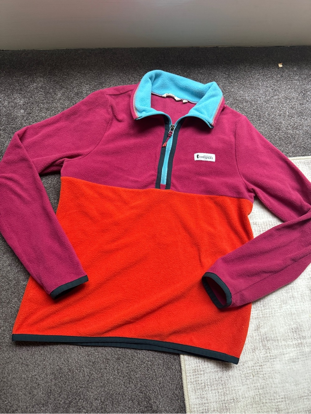 Cotopaxi Colorblock 1/4 Zip Pullover Jacket XS